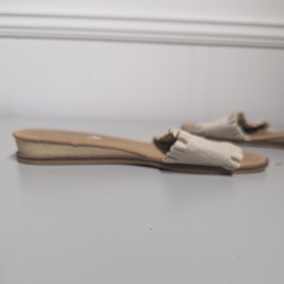 Joie Ruffle Eidel Tan Beige Neutral Slide/Sandals size 7 - Picture 8 of 10